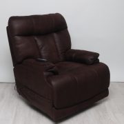 Anders wellness fotel masszírozó funkcióval ülés fűtéssel motoros deréktámasszal és fejtámlával csokoládébarna szövet kárpittal raktárról