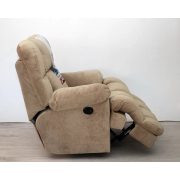 XL fekvő fotel Camel bézs mikroszálas plüss kárpittal raktárról - Cloud