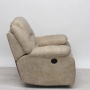 Elektromos fotel bézs színű textilbőr kárpittal raktárról - Tessin