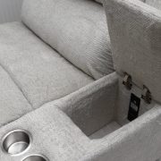 Elemes XL wellness kanapé mozis betét elem világos bézs színű szövet kárpittal - Escape