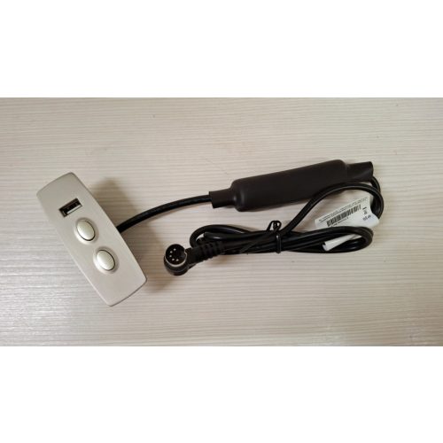 Európai elektromos fotel fém burkolatú kétgombos motor kapcsoló - USB porttal