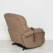 Felállást segítő fotel raktárról barna Suede Easy Clean kárpittal - Preston