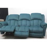 3 személyes motoros relax kanapé Melon türkizzöld microszálas szövet kárpittal raktárról - Gilmore