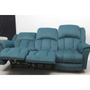 3 személyes motoros relax kanapé Melon türkizzöld microszálas szövet kárpittal raktárról - Gilmore