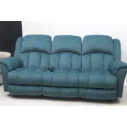 3 személyes motoros relax kanapé Melon türkizzöld microszálas szövet kárpittal raktárról - Gilmore