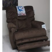XXL relax fotel emelhető lábtartóvali barna szövet kárpittal - Malone