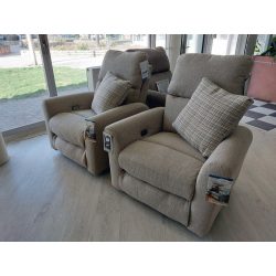   Szóló fotel kézikaros hintáztatható talppal drapp szövet kárpittal - McPherson