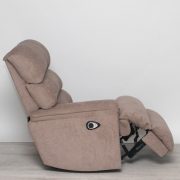 Elemes relax kanapé bal oldali motoros fotelje Cuba világosbarna szövet szövet kárpittal raktárról - Preston 2
