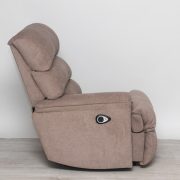 Elemes relax kanapé bal oldali motoros fotelje Cuba világosbarna szövet szövet kárpittal raktárról - Preston 2