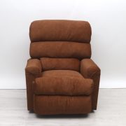 Elektromos fotel Amir terrakotta színű microbársony kárpittal raktárról - Preston2