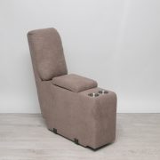 Elemes relax kanapé mozis - italtartós betét eleme Cuba világosbarna színű szövet kárpittal raktárról - Preston 2