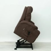 Felállást segítő fotel csokoládébarna Microfiber - Oliver