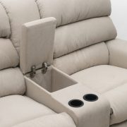 Motoros relax ülőgarnitúra 2 1 1 - mozi kanapéval Tonda drapp színű szövet kárpittal raktárról - Preston