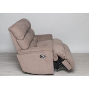 2 személyes motoros relax kanapé Cuba világosbarna szövet kárpittal raktárról - Preston2