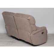 2 személyes motoros relax kanapé Cuba világosbarna szövet kárpittal raktárról - Preston2