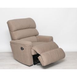   Kis méretű elektromos fotel Utopia Velvet világosbarna microbársony kárpittal raktárról - Preston2