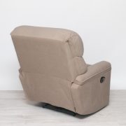 Kis méretű elektromos fotel Utopia Velvet világosbarna microbársony kárpittal raktárról - Preston 2