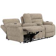 Házimozi kanapé felállást segítő funkcióval - világosbarna kárpittal raktárról - Regenerator