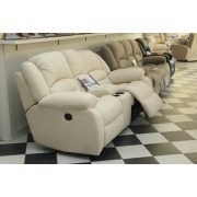 Motoros relax ülőgarnitúra mozis kanapéval Loca bézs microszálas bársony kárpittal raktárról - 2 1 1 Tessin