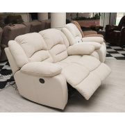 2 személyes relax kanapé - Bronx beige teflonos szövet kárpittal raktárról - Tessin