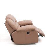 Forgó fotel hintázó talppal motoros működéssel világosbarna Suede Microfiber kárpittal raktárról - Tessin