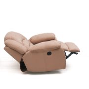 Forgó fotel hintázó talppal motoros működéssel világosbarna Suede Microfiber kárpittal raktárról - Tessin
