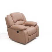 Forgó fotel hintázó talppal motoros működéssel világosbarna Suede Microfiber kárpittal raktárról - Tessin