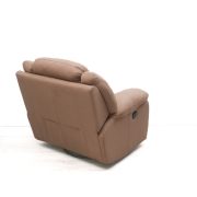 Forgó fotel hintázó talppal motoros működéssel világosbarna Suede Microfiber kárpittal raktárról - Tessin