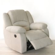 Motoros relax fotel Loca bézs színű microszálas szövet kárpittal raktárról - Tessin