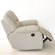 Tessin motoros relax fotel Loca bézs színű microszálas szövet kárpittal raktárról