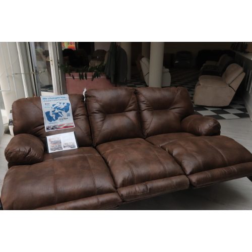 3 személyes full relax mozis motoros kanapé gesztenyebarna kárpittal - Voyager