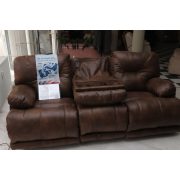 3 személyes full relax mozis motoros kanapé gesztenyebarna kárpittal - Voyager