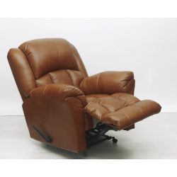   Kézikaros TV fotel antik natúr valódi bőr kárpittal raktárról - Gilmore