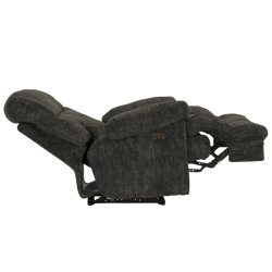   Fekvőfotel XL méretben faszénszürke microszálas plüss kárpittal raktárról - Cirrus