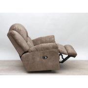 Motoros relax fotel - pihenő fotel - Wave világosbarna microszálas bársony kárpittal - Gilmore