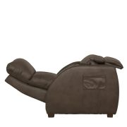 Zero gravity két motoros pihenő fotel barna textilbőr kárpittal - Relaxer